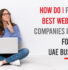How do I find the best web design Companies in Dubai for your UAE business