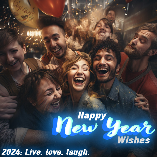 Enjoyable Short New Year Wishes 2024