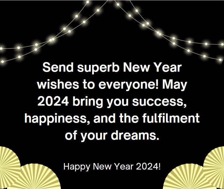 Superb New Year wishes 2024 for all