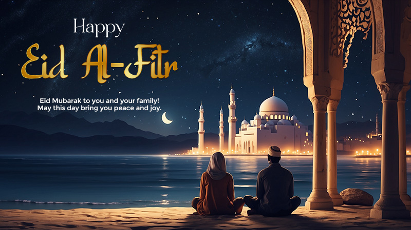 Eid Mubarak to you and your family! May this day bring you peace and joy.