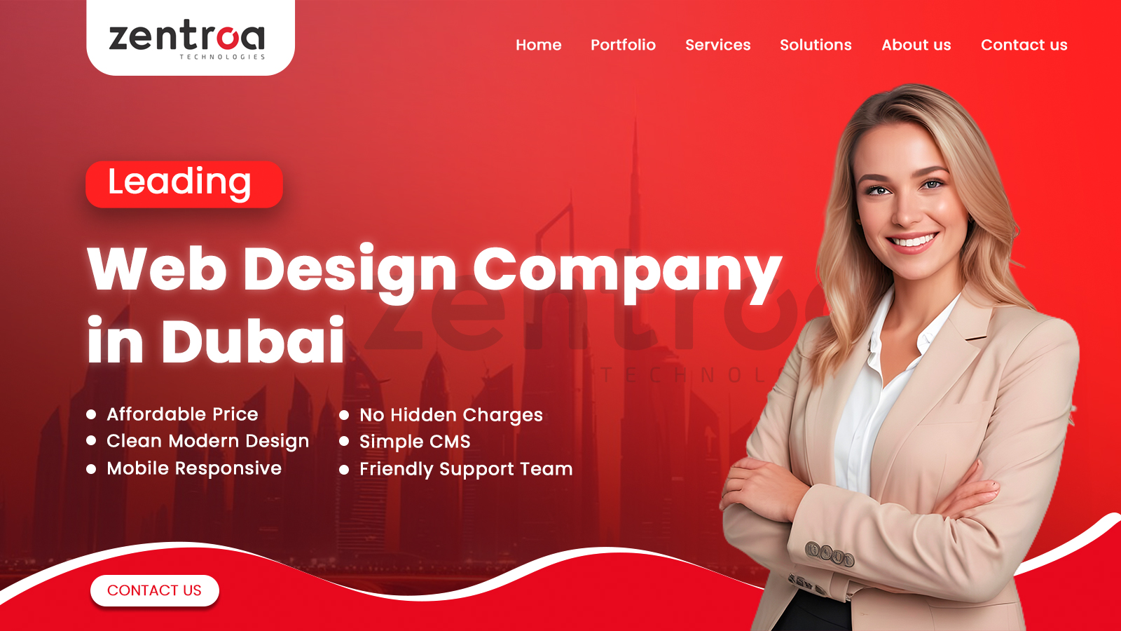 Leading web design company in Dubai Zentroa Technologies landing page.  

As a leading web design services company in Dubai, we help businesses thrive online through expert branding, exceptional web design solutions, and effective SEO strategies.