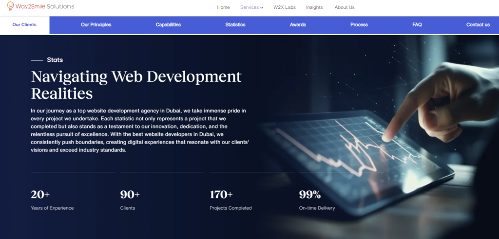 leading web development company in Dubai, we take pride in our ability to turn complex ideas into seamless digital experiences that resonate with users and surpass industry standards. 